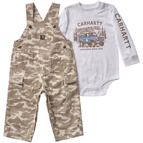 Carhartt Baby Boys' Bodysuit & Overall Set