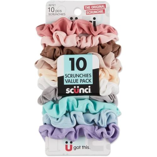 Scunci Value Pack No Damage Scrunchies - 10 Pcs.