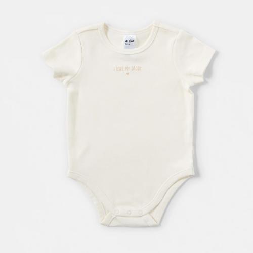 Short Sleeve Placement Print Bodysuit - Kmart