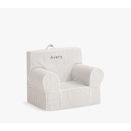 My First Anywhere Chair, Oatmeal Oxford Stripe Slipcover Only