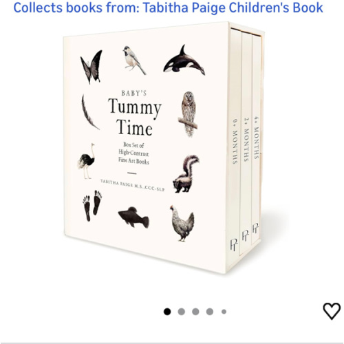 Baby's Tummy Time Book Box Set: A 3-Book Box Set of High-Contrast Art for Visual Stimulation at Tummy Time (Tabitha Paige Children's Book Series)