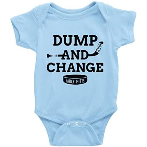 Dump and Change Baby Boy Girl Onesie Newborn Organic Bodysuit Romper