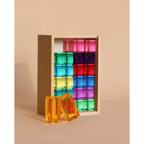 Bauspiel Luminous Blocks - 24 Piece