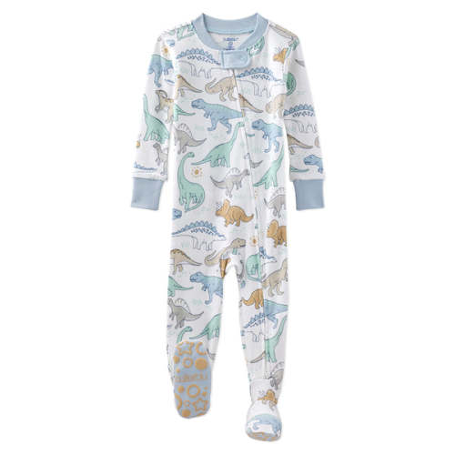 CRUZ Snug-fit Footed Baby Boys Pajamas
