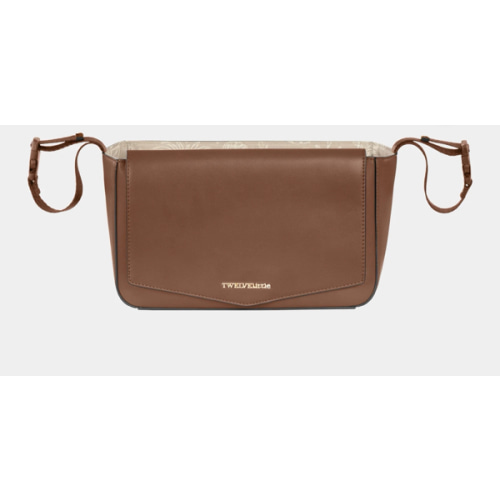 Peek-A-Boo Vegan Leather Stroller Caddy 2.0 in Toffee
