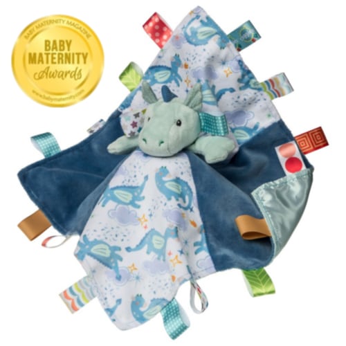 Taggies Drax Dragon Character Blanket - 13x13" - Mary Meyer Stuffed Toys