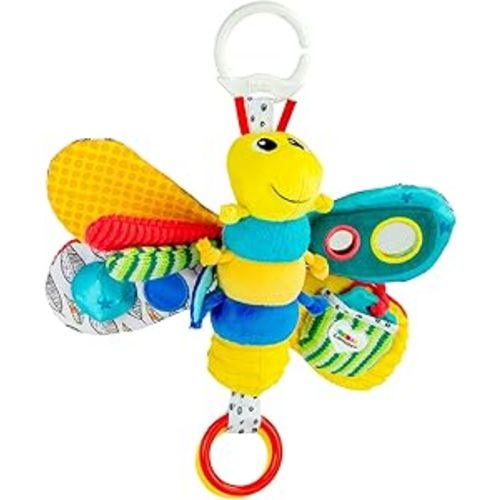 Lamaze Clip On Car Seat and Stroller Toy - Freddie the Firefly - Crinkle Car Seat Toys and Stroller Toys - Sensory Toys for Babies - Travel Toys for Car - Infant Toys Ages 0 Months and Up