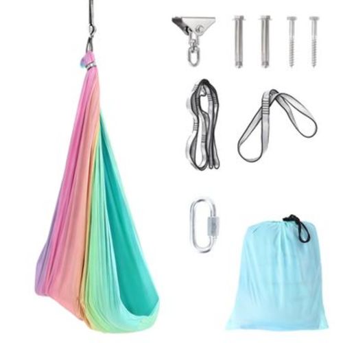 Sensory Swing for Kids,Dual-Layer Therapy Swing for Autism,ADHD&Sensory Needs,Calming Hug Effect, Indoor/Outdoor Use,Supports Up to 300 lbs