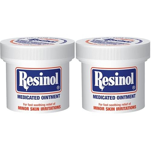 Resinol Medicated Ointment For Itch Relief And Protection Of Skin Rashes and Irritations,3 Ounce Jar,(Pack of 2)
