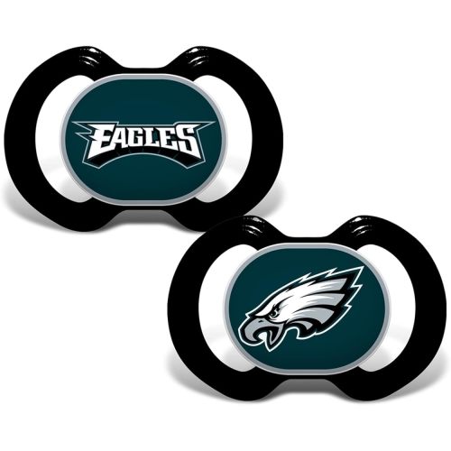 BabyFanatic Pacifier 2-Pack - NFL Philadelphia Eagles - Officially Licensed League Gear