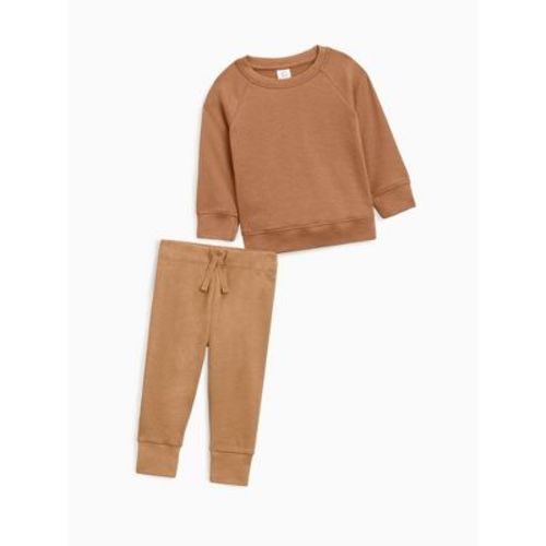 Colored Organics 2-Piece Organic Lightweight Pullover and Pants Set Ginger 3-6M