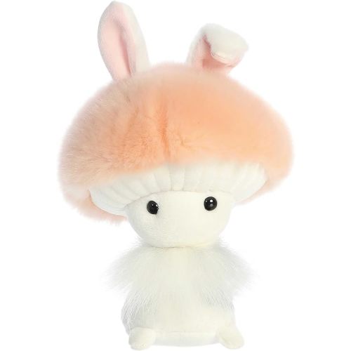 Aurora® Vibrant Spring Fungi Friends™ Stuffed Animal - Perfect for Pretend Play and Seasonal Storytelling - Adorable Decorations for The Season of Renewal - Peach 7 Inches