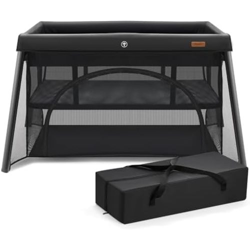 HARPPA Rossi Travel Crib, Portable Baby Playard with Mattress for Toddlers