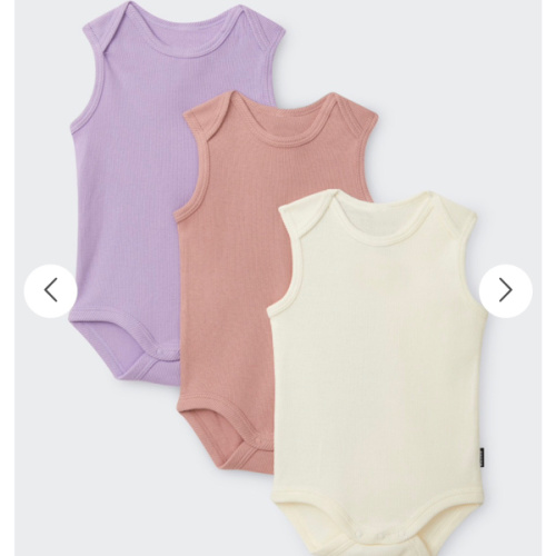 Bonds Rib Singletsuit 3 Pack | Baby Baby Bodysuit | BWDFA