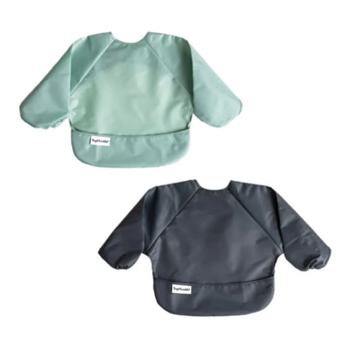 Mess-proof Full Sleeve Bibs - 2 Pack | Snuggle Bugz | Canada's Baby Store
