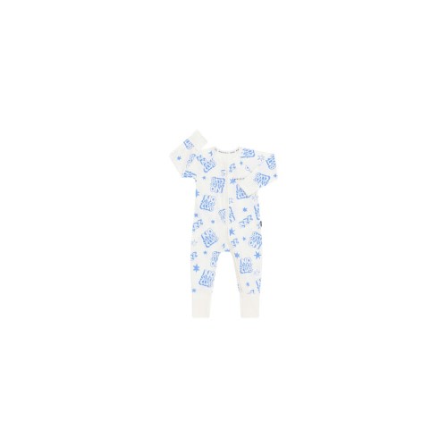 Bonds Coverall Non Sleep Club Blue | Baby Bunting AU