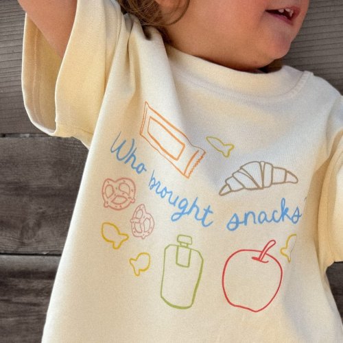 "Who Brought Snacks?" Organic Cotton Tee