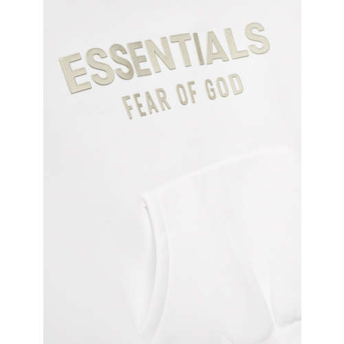 Kids Classic Fleece Hoodie in Cloud White | Fear of God ESSENTIALS | Fear of God