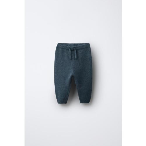 EMBROIDERED DOG KNIT PANTS - Deep blue | ZARA United States