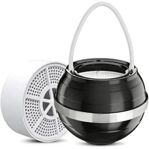 Bath Filter for Tub - Bathtub Water Filter for Softer Skin & Hair, 8 Stages Hotel Grade Filtration Bath Water Filter,2,500 Gal of Filtration, BPA Free, Easy to Install（Black）