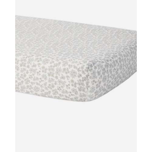 Bamboo Crib Sheet Blue Floral
