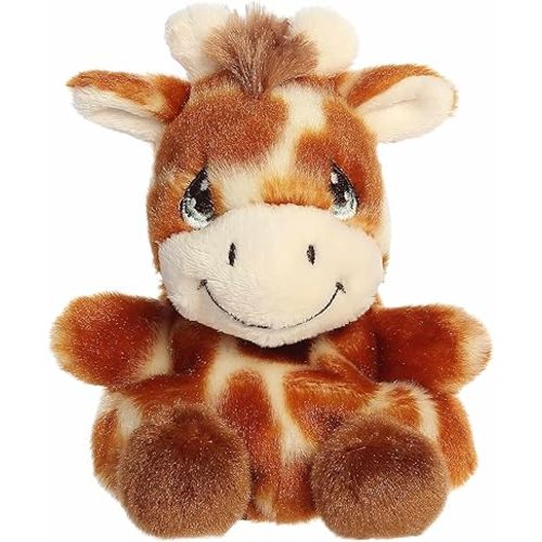 Aurora® Adorable Precious Moments™ Raffie Giraffe Palm Pals™ Stuffed Animal - Heartwarming Toy for Comforting Children - for Sentimental Gifts, Birthdays, and Adults - Brown 4.5 Inches