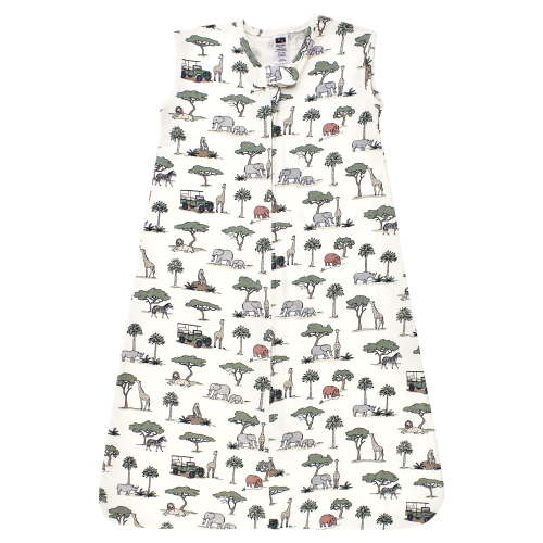Hudson Baby Unisex Baby Cotton Sleeveless Wearable Sleeping Bag, Sack, Blanket, Going On Safari, 0-6 Months