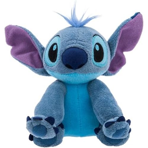 DISNEY STORE Mini Bean Bag Plushies - Stitch - Cute Stuffed Animal with Detailed Sculpting, Embroidered Features, Bean Bag Bottom Plush Toys for Kids