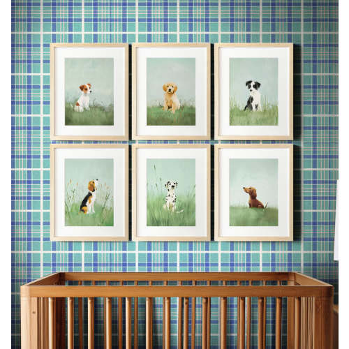 Nursery Art Picture Book Puppies Prints