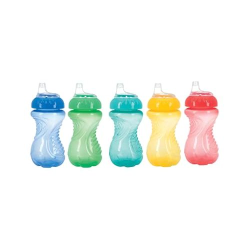 Nuby No-Spill Easy Grip Cup, 10 Ounce, Colors May Vary, 1 Pack