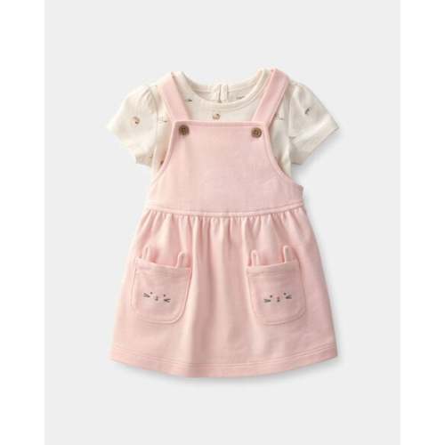 Baby Girl 2-Piece Easter Bunny Jumper Set - Pink/Ivory | Carter's