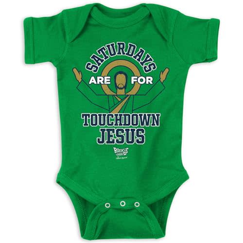 Smack Apparel Saturdays Onesie for Notre Dame College Fans (NB-18M)