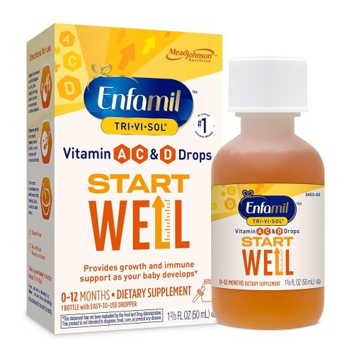 Enfamil Tri-Vi-Sol Infant Multivitamin Drops, Supports Growth & Immune Health for Babies, 50mL Bottle​