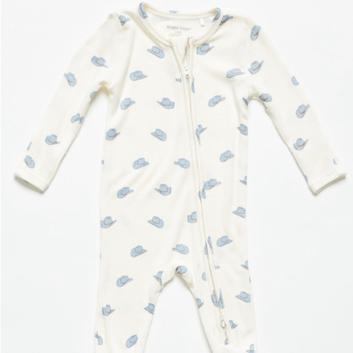 Angel Dear Infant Boys' Cowboy Hat Zippered Onesie
