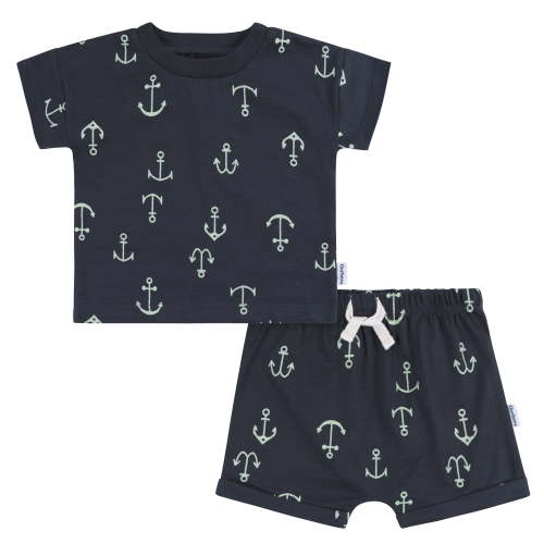 Gerber Baby Boy Matching Top and Short Set, 2-Piece, Sizes 0/3 Months - 24 Months