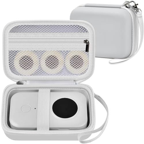 Labels Printer Case Compatible with COLORWING D30 Bluetooth Wireless Portable Labeling Printer Also for Phomemo D30 D35 for Memoking Mini Thermal Printing Sticker Storage Holder