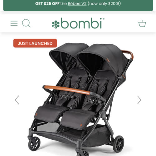 Bēbee Twin Lightweight Double Stroller – Bombi Gear