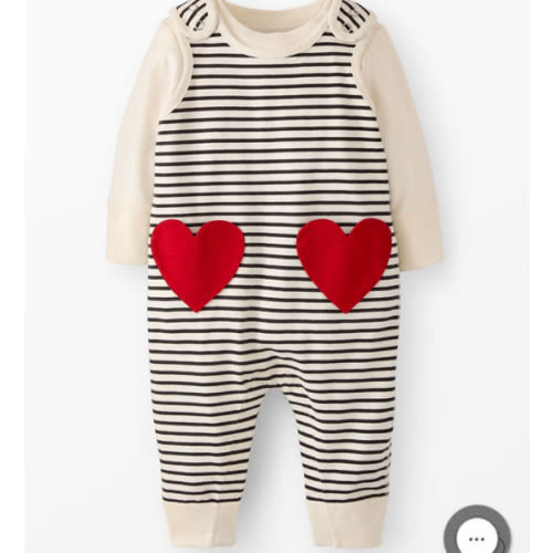 Baby Valentine's Long Sleeve T-Shirt & Overalls Set | Hanna Andersson
