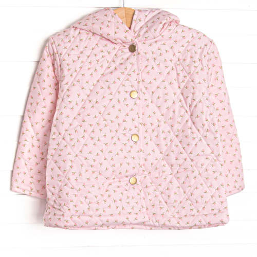 Rosemary Quilted Coat, Pink Rosebud – Stitchy Fish
