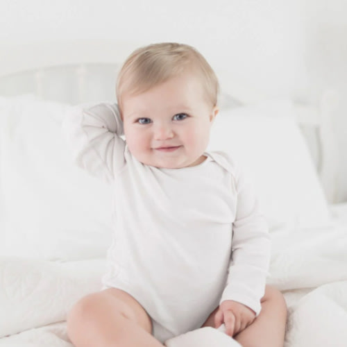 Bee Essentials Organic Long Sleeve Baby Bodysuit 5 Pack