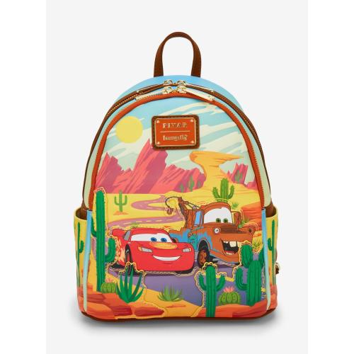 Loungefly Disney Pixar Cars Lightning McQueen and Mater Mini Backpack — BoxLunch Exclusive