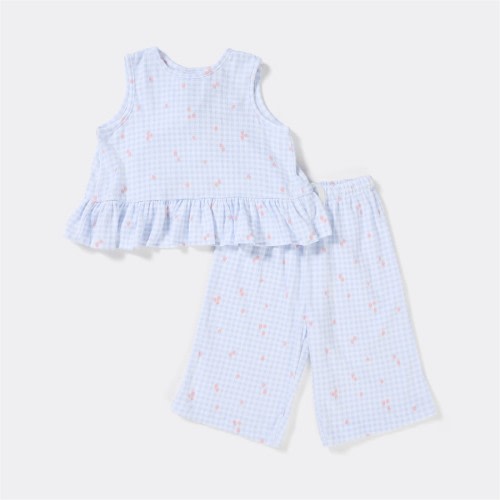 Dymples Baby Crinkle Wide Leg Set - Blue - Size 00