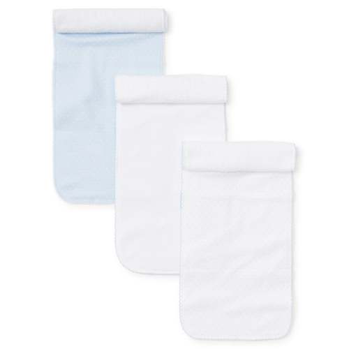 Blue Dot 3 Pack Burp Set w/ Tulle Bag