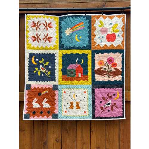 Storybook II Baby Quilt | Whimsical Nursery Blanket, Toddler Bedding, Cottagecore Decor
