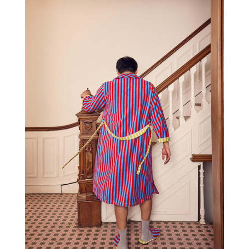 Lanternfly Stripe Bathrobe | Dusen Dusen