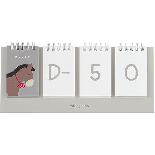 [Malang Honey] D-Day Perpentual Desk Calendar (Self-Design Own Calendar/Count Down for Newborn/Record Baby Moment) (Little Pony)