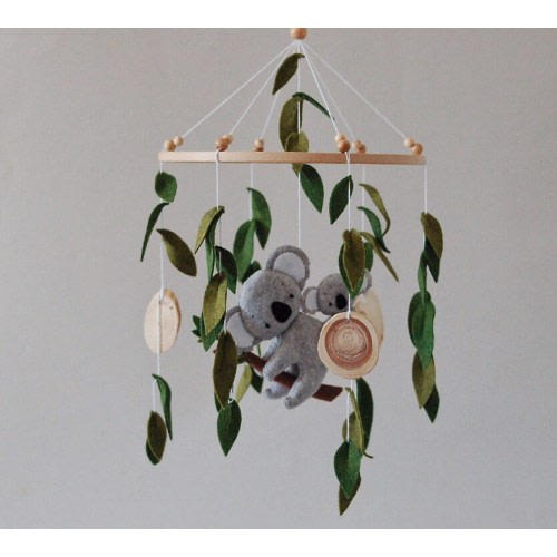 Koala Baby Mobile: Felt Nursery Decor, Mother and Child