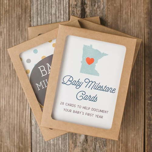 Minnesota Baby Photo Milestone Cards