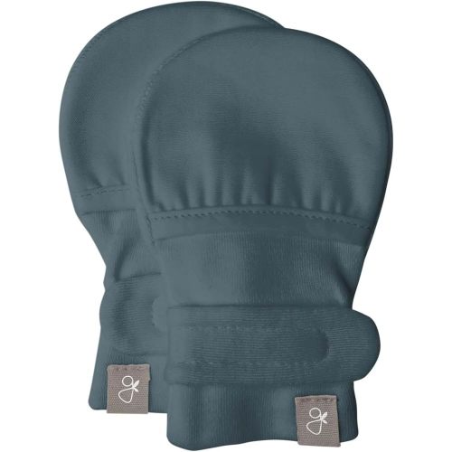 goumikids Newborn Mittens No Scratch Viscose Stay-On, Midnight 0-3m