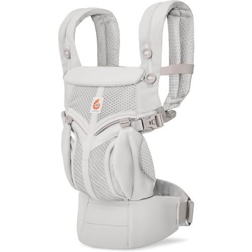 Ergobaby Omni Classic Baby Carrier for Newborn to Toddlers 0-48 Months (7-45 lbs) - 4-Position Breathable Mesh Baby Carrier with Ergonomic Support - Pearl Grey
